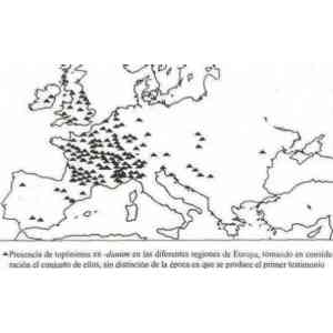 Topónimos -dunum en Europa